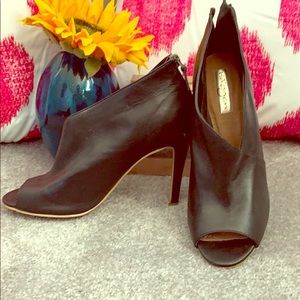 Halogen peep toe black heels size 6.5